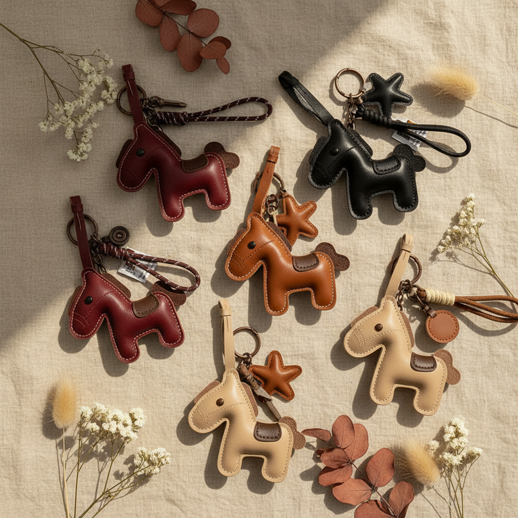Collection Poney 5 coloris flat lay — Verger