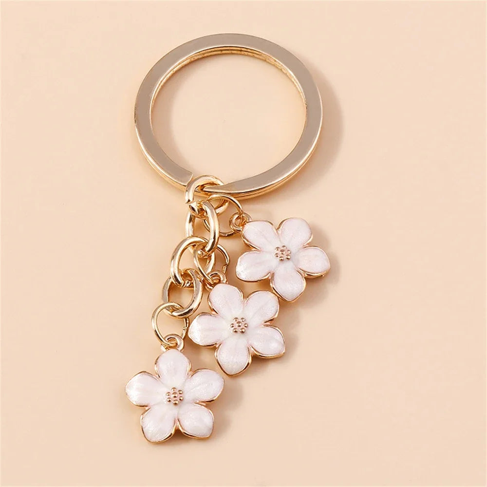 Bijou de Sac Fleurs Émaillées Verger — Modèle I