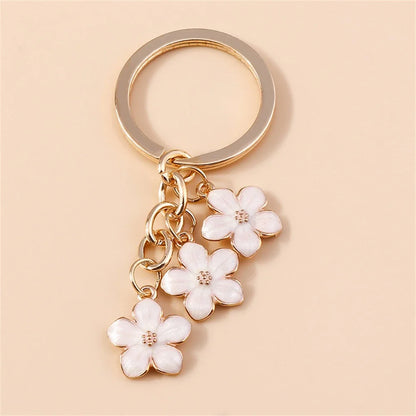 Bijou de Sac Fleurs Émaillées Verger — Modèle I