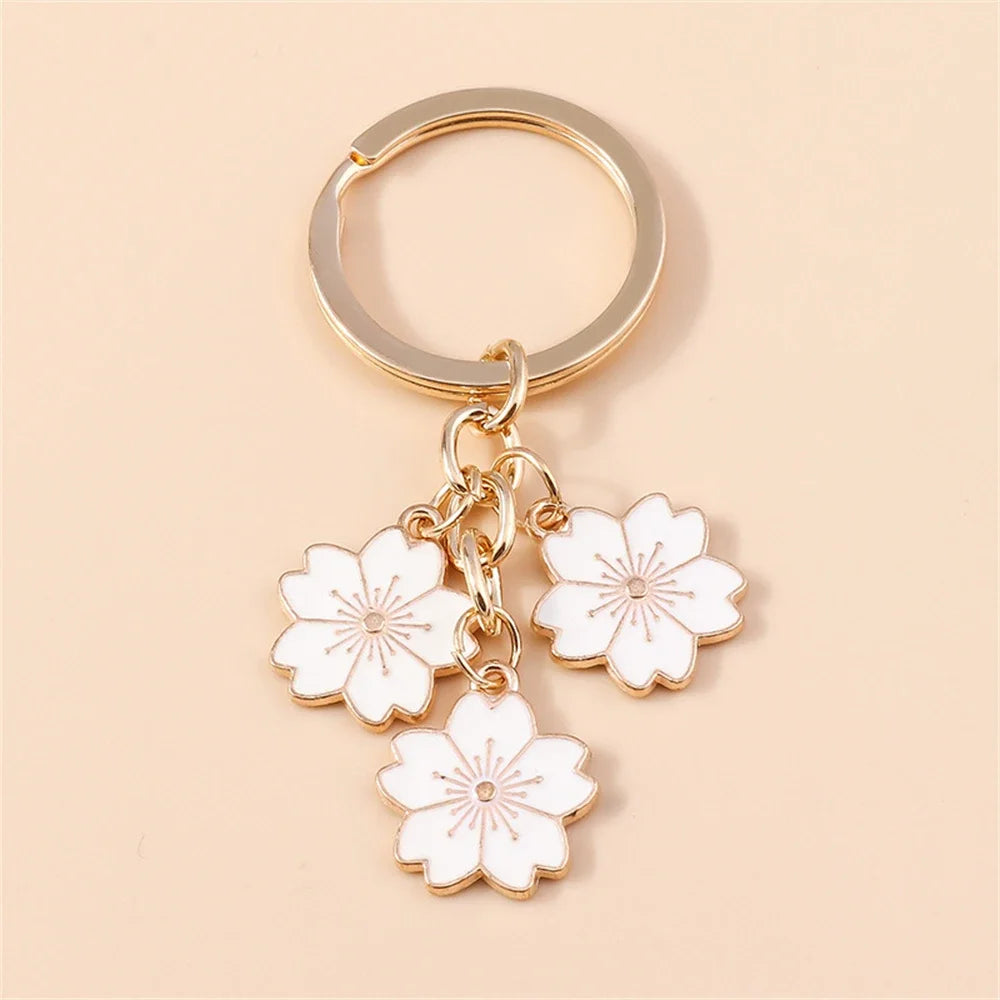 Bijou de Sac Fleurs Émaillées Verger — Modèle A