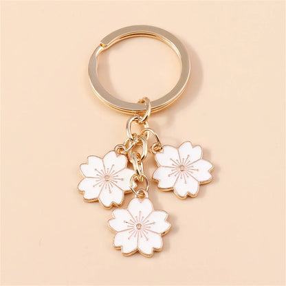 Bijou de Sac Fleurs Émaillées Verger — Modèle A