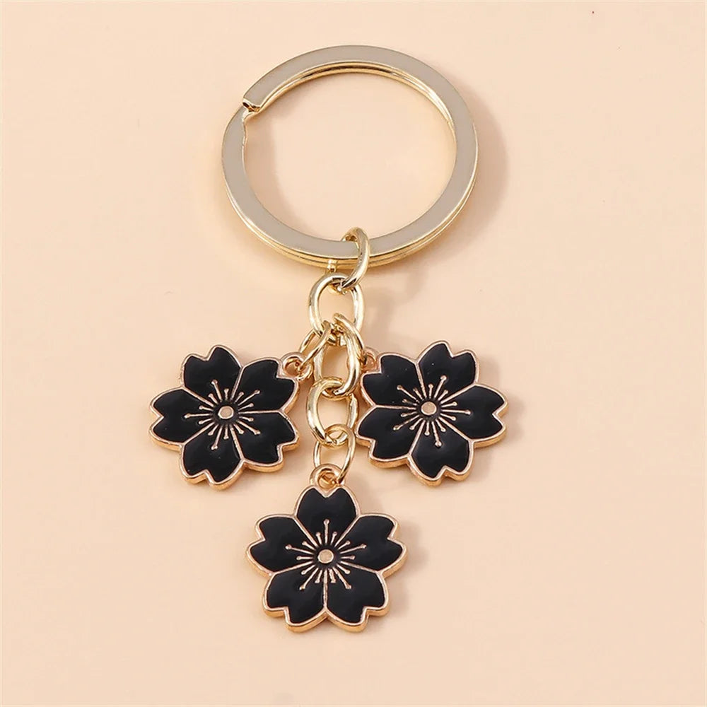 Bijou de Sac Fleurs Émaillées Verger — Modèle C