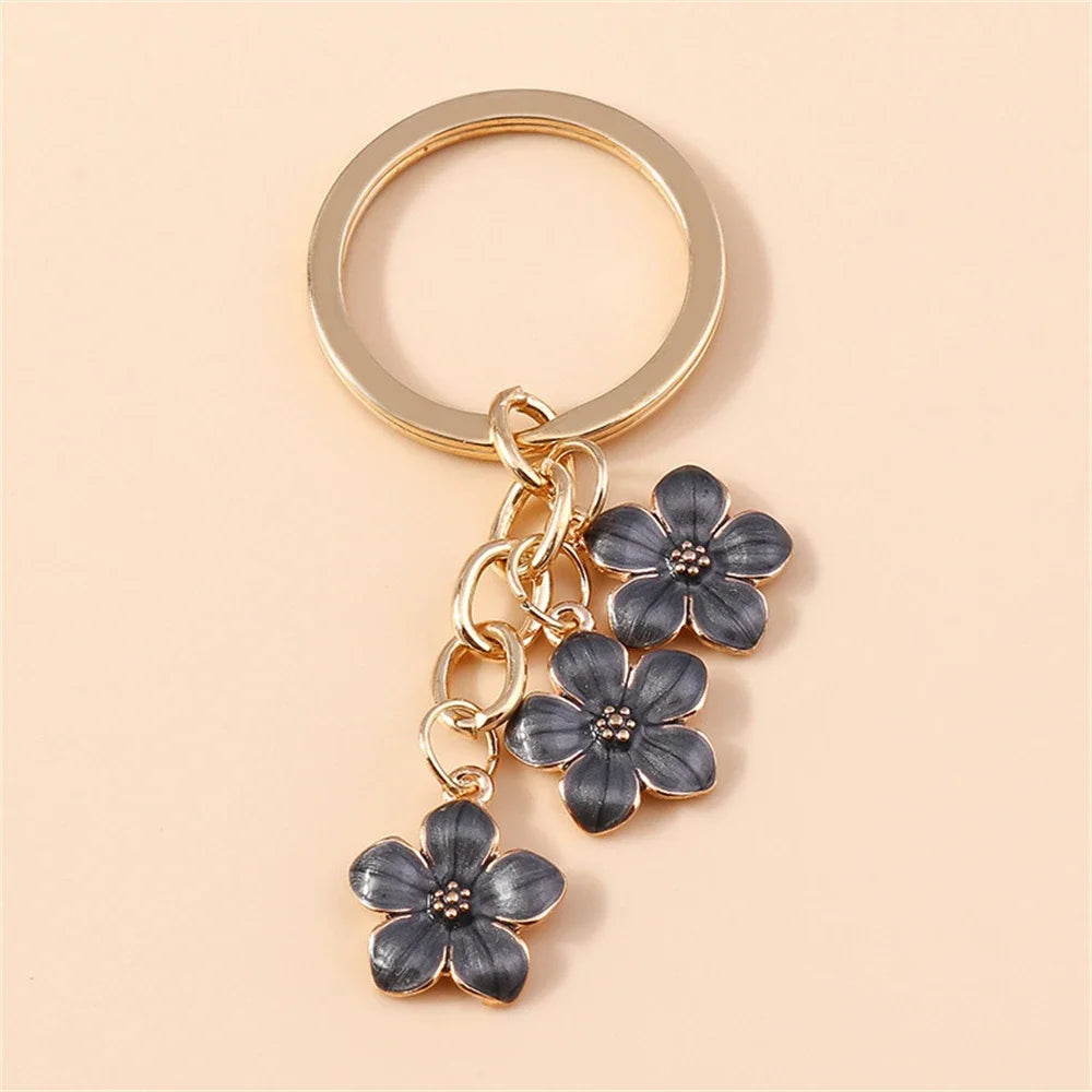 Bijou de Sac Fleurs Émaillées Verger — Modèle G
