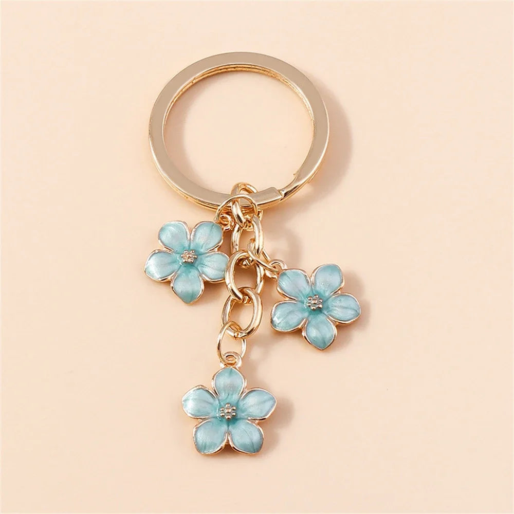 Bijou de Sac Fleurs Émaillées Verger — Modèle H