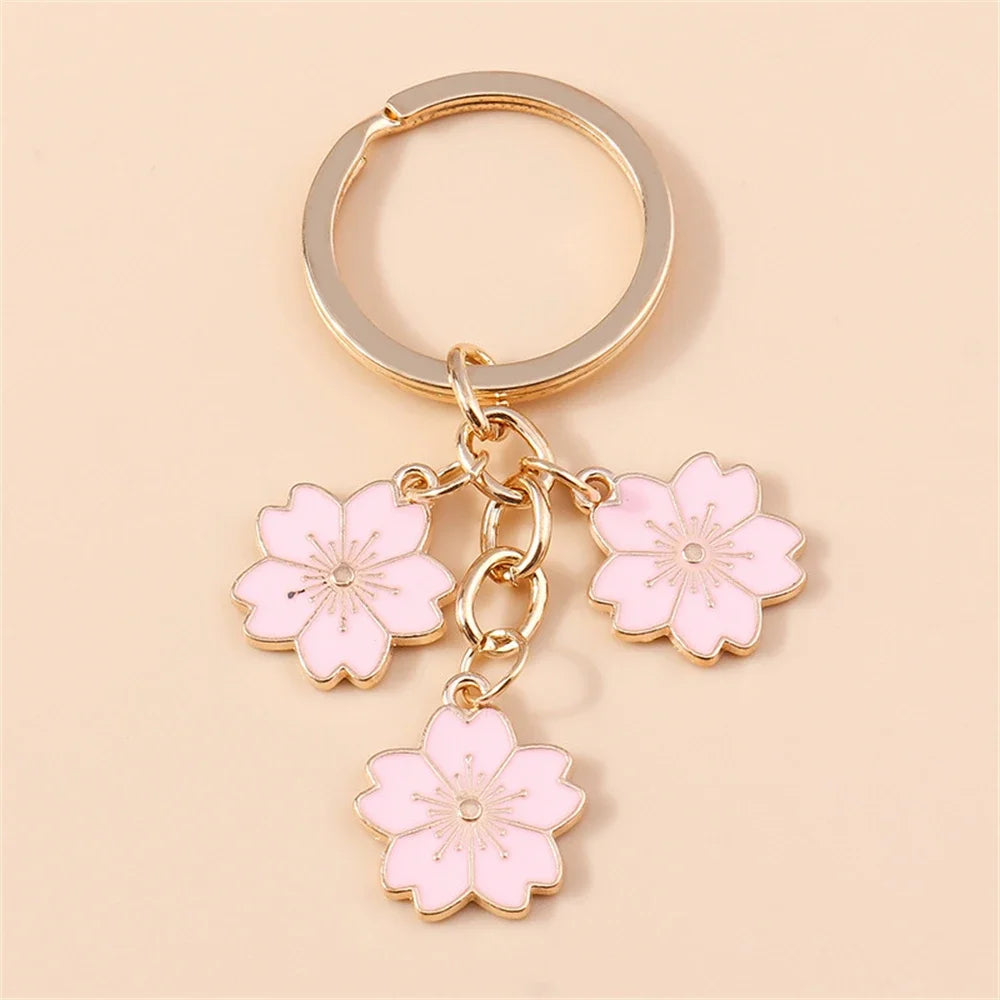Bijou de Sac Fleurs Émaillées Verger — Modèle B