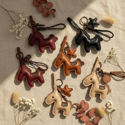 Collection Poney 5 coloris flat lay — Verger